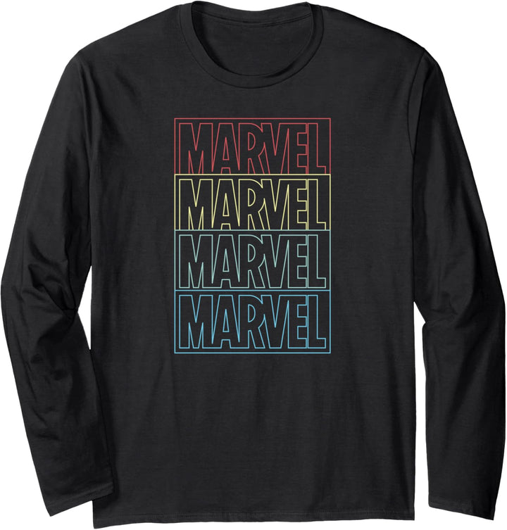 Marvel Line Logo Yellow Langarmshirt