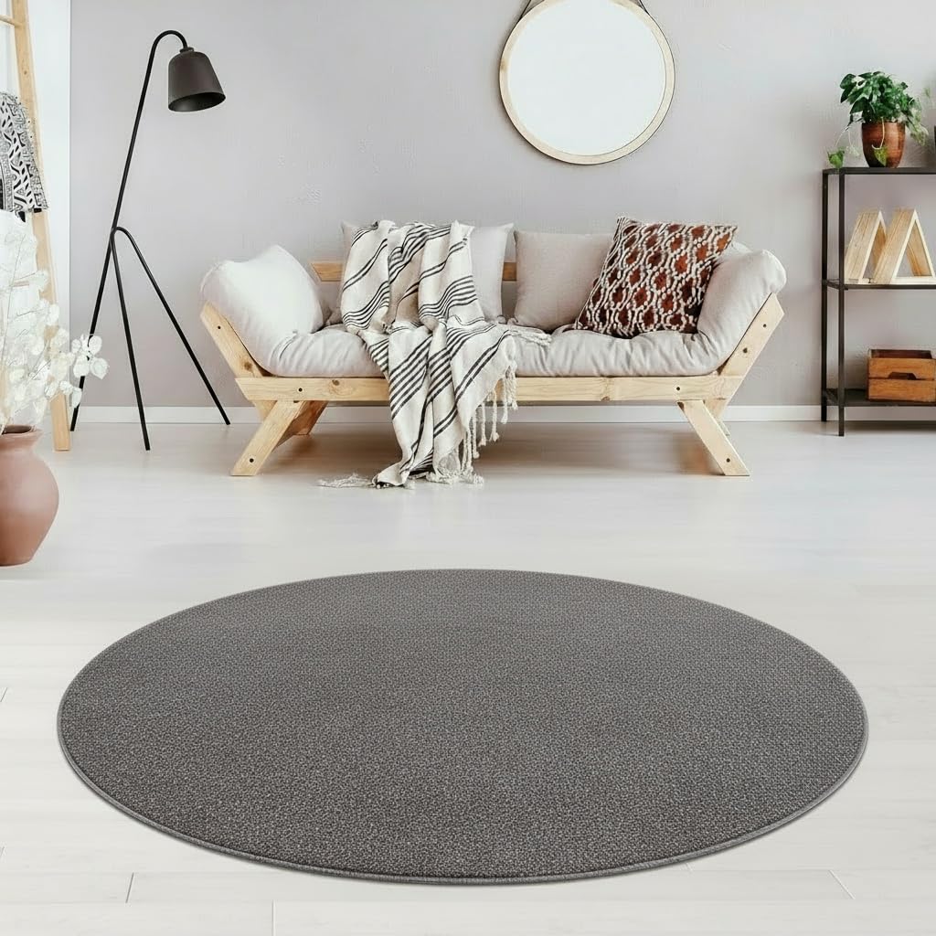 Fashion4Home Teppich Wohnzimmer – Einfarbig Teppich, Uni Teppich fürs Kinderzimmer, Schlafzimmer, Ar