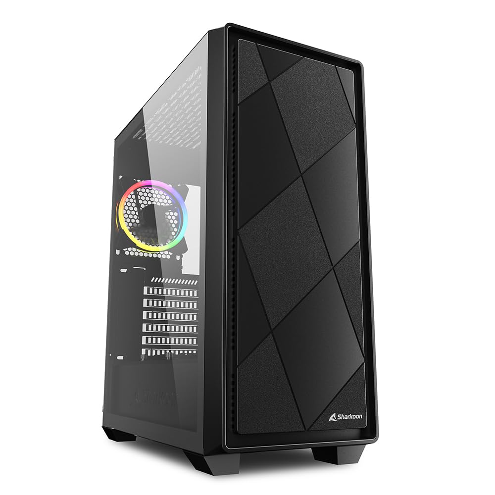 Sharkoon VS8 RGB Midi ATX PC Gehäuse, schwarz