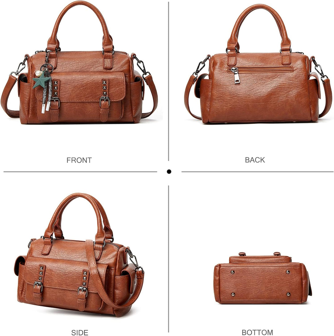 NICOLE &amp; DORIS Handtaschen Damen Umhängetasche Klein Tasche Frauen Schultertasche Retro Crossbody Ta