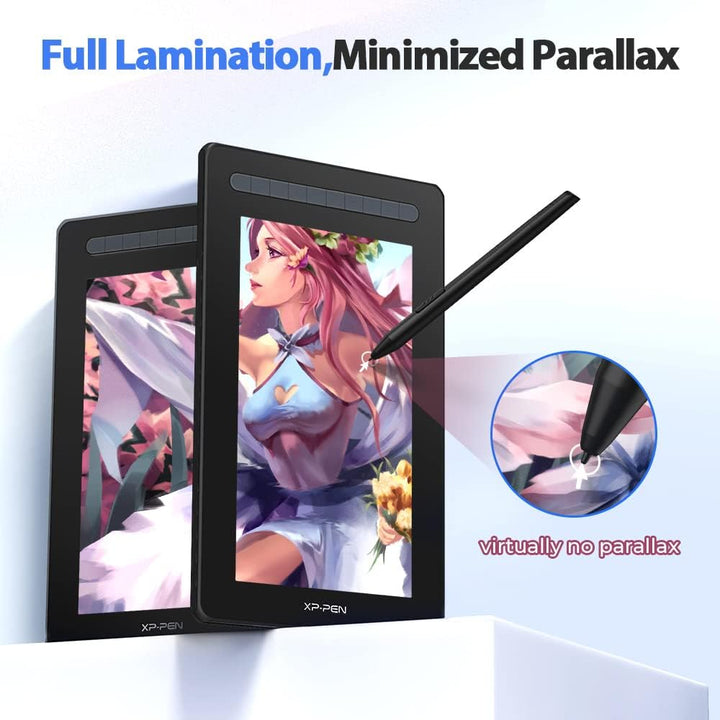XP-PEN Artist 16 2. Generation Grafiktablett 15,4 Zoll Grafikmonitor, X3 Smart-Chip Stift mit 10 Sch