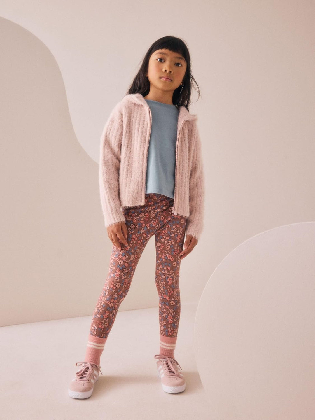 NEXT Mädchen Flauschige Kapuzenjacke mit durchgehendem Reissverschluss 16 Jahre Rosa, 16 Jahre Rosa