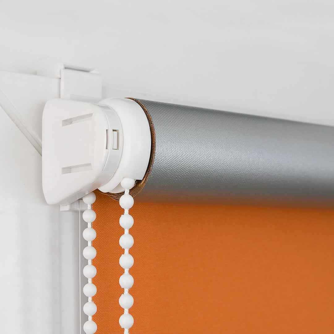 ROLLMAXXX Thermo Verdunkelungsrollo Klemmfix ohne Bohren (130 x 150 cm, grau Melange) 130 x 150 cm G