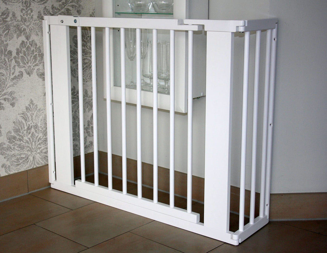 Micoland Schutzgitter Absperrgitter Türgitter Treppenschutzgitter V 117 bis 363 cm Weiss