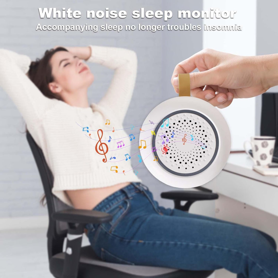 Tragbare White Noise Machine Baby, 24 Beruhigende Geräusche, Einschlafhilfe Babys Erwachsene, Weisse