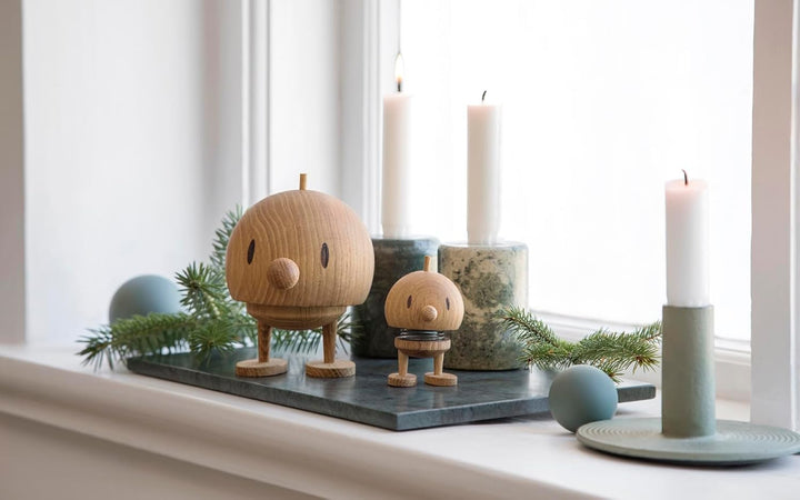 Hoptimist - Skandinavisches Design - Small Bumble aus Holz - Höhe 7,9 cm, Durchm. 5 cm - Oak S Oak,
