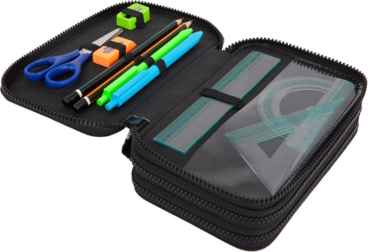CoolPack XXL Federtasche Federmappe 3-Fach Schulstiftetui, dreifaches Federmäppchen, Federmäppchen f
