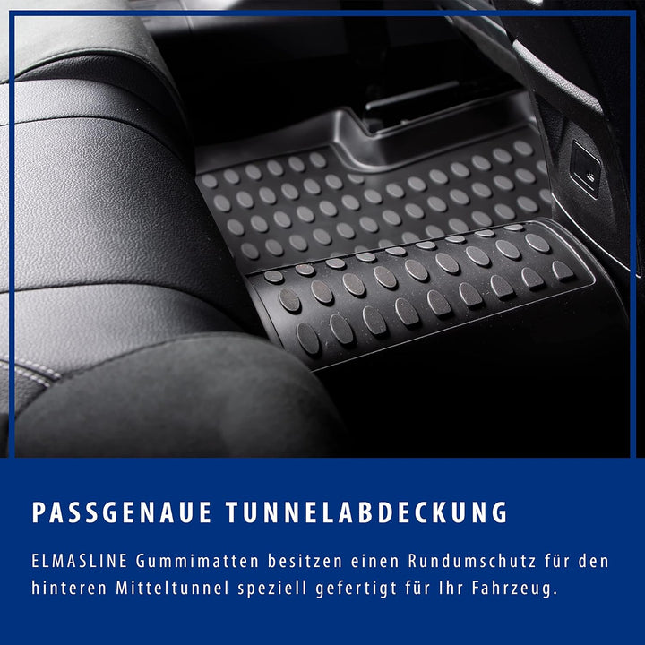 Elmasline Design 3D Gummimatten Set für VW Touareg II Baujahr 2010-2018 | Extra hoher 5cm Rand TOUAR