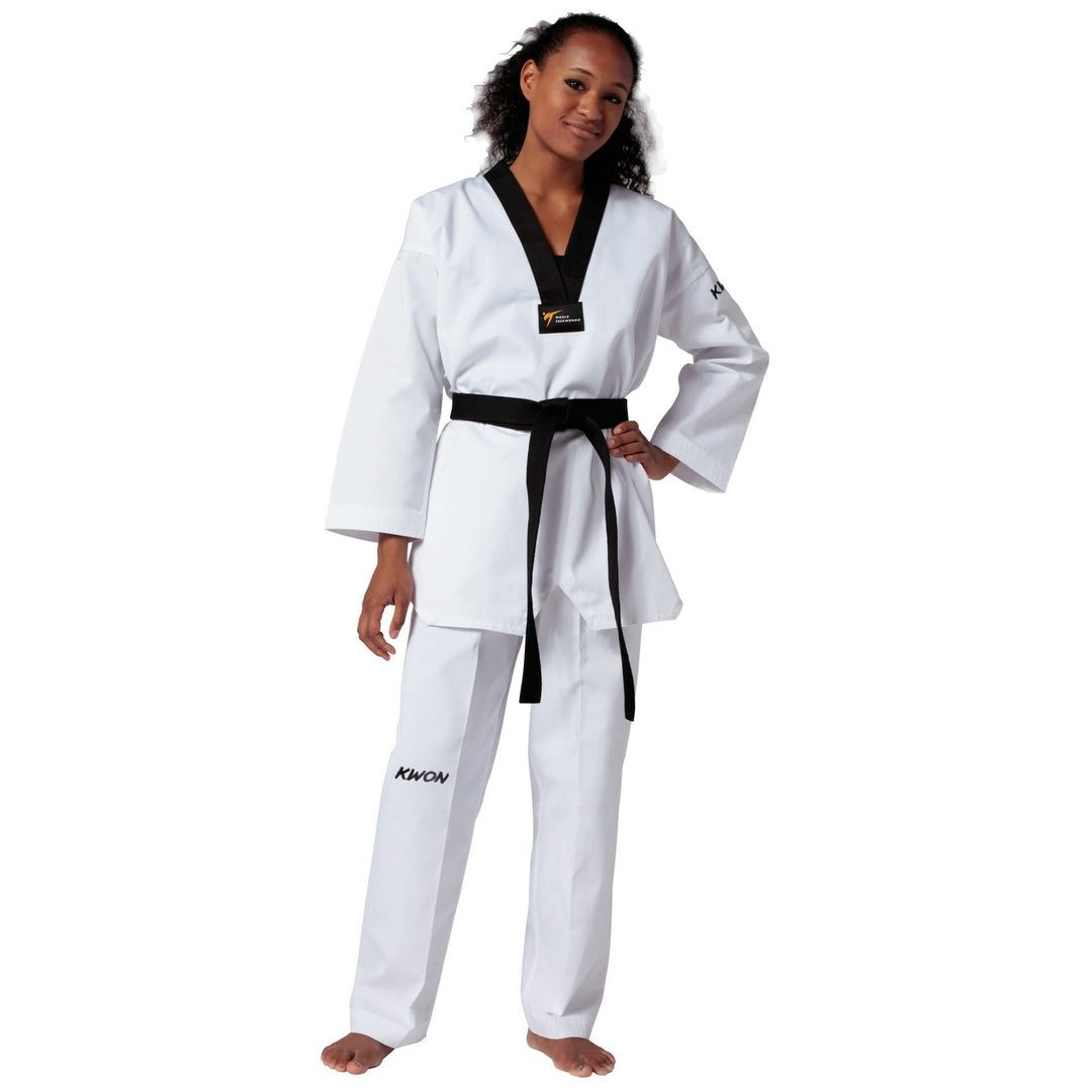 TKD-Anzug Victory, weiss mit schwarzem Revers (180)