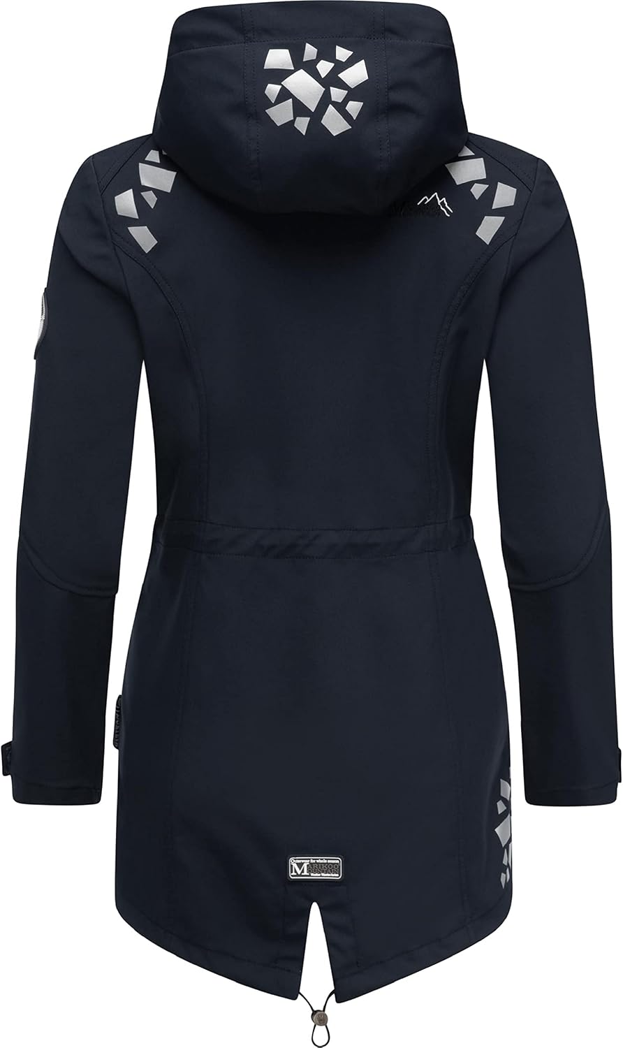 MARIKOO Damen Softshellmantel Softshelljacke Outdoorjacke Übergangsjacke Parka Kapuze Ulissaa XS-3XL