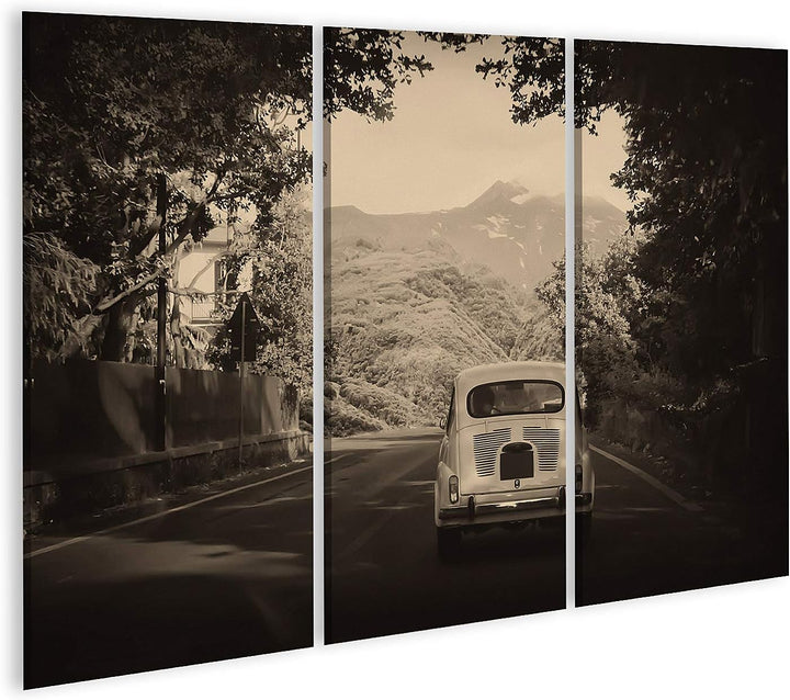 islandburner Bild auf Leinwand Old Fashioned Auto Retro Vintage Bilder Wandbilder Poster Leinwand 13