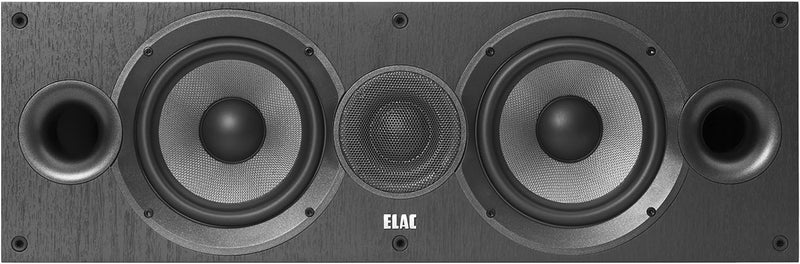 ELAC Debut 2.0 Center-Lautsprecher C6.2, Box für Musikwiedergabe über Stereo-Anlage, 5.1 Surround-So