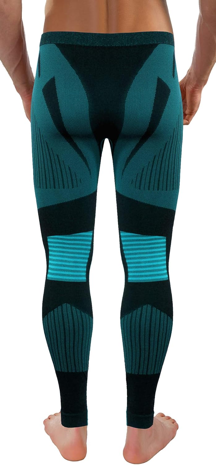 sesto senso Herren Funktionsunterwäsche Set Kurzarmhemd Leggings Schnelltrocknend Skiunterwäsche M G
