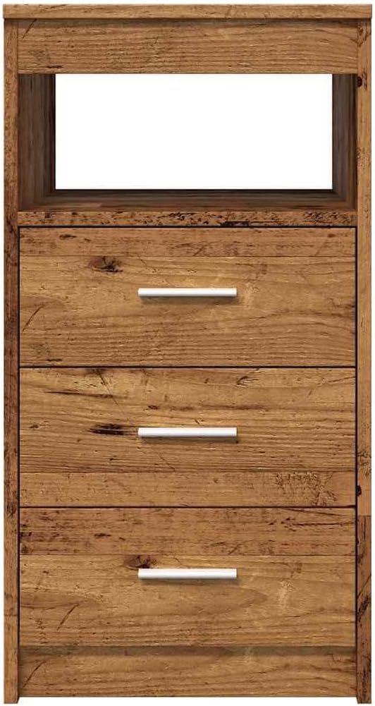 vidaXL Schubladenschrank Altholz-Optik 40x50x76 cm Holzwerkstoff, Schrank, Kommode mit Schublade, Sc
