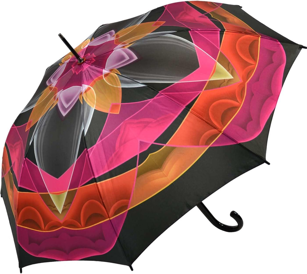 Doppler Damen Regenschirm Automatik Stockschirm Auf-Automatik Camelia, Stockschirm Auf-Automatik Cam