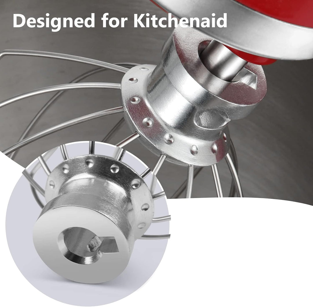 Drahtpeitsche für Kitchenaid Kippkopf Standmixer 4,5QT und 5QT, Schneebesenaufsatz für Kitchenaid Mi