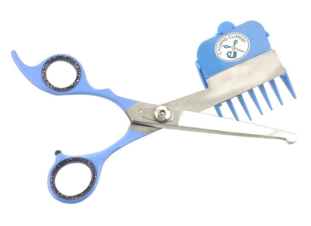 Haarschneide-Set aus beruhigenden Clippern für sensorische Empfindlichkeit, 10-teilig Blau Linkshänd