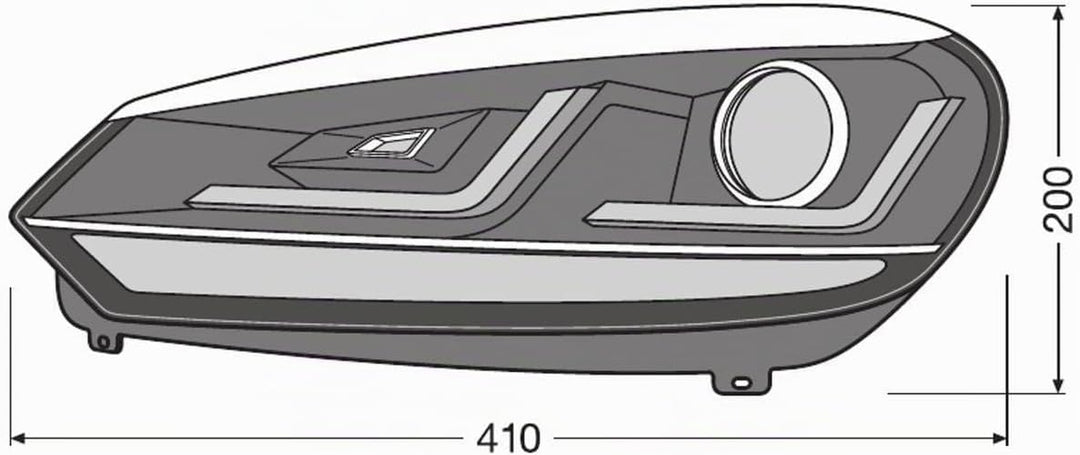 OSRAM LEDriving Xenarc, Scheinwerfer (Chrome), Xenon, LEDHL102-CM, 1 Set (2 Scheinwerfer) Chrome Sin