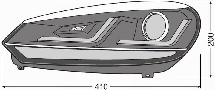 OSRAM LEDriving Xenarc, Scheinwerfer (Chrome), Xenon, LEDHL102-CM, 1 Set (2 Scheinwerfer) Chrome Sin