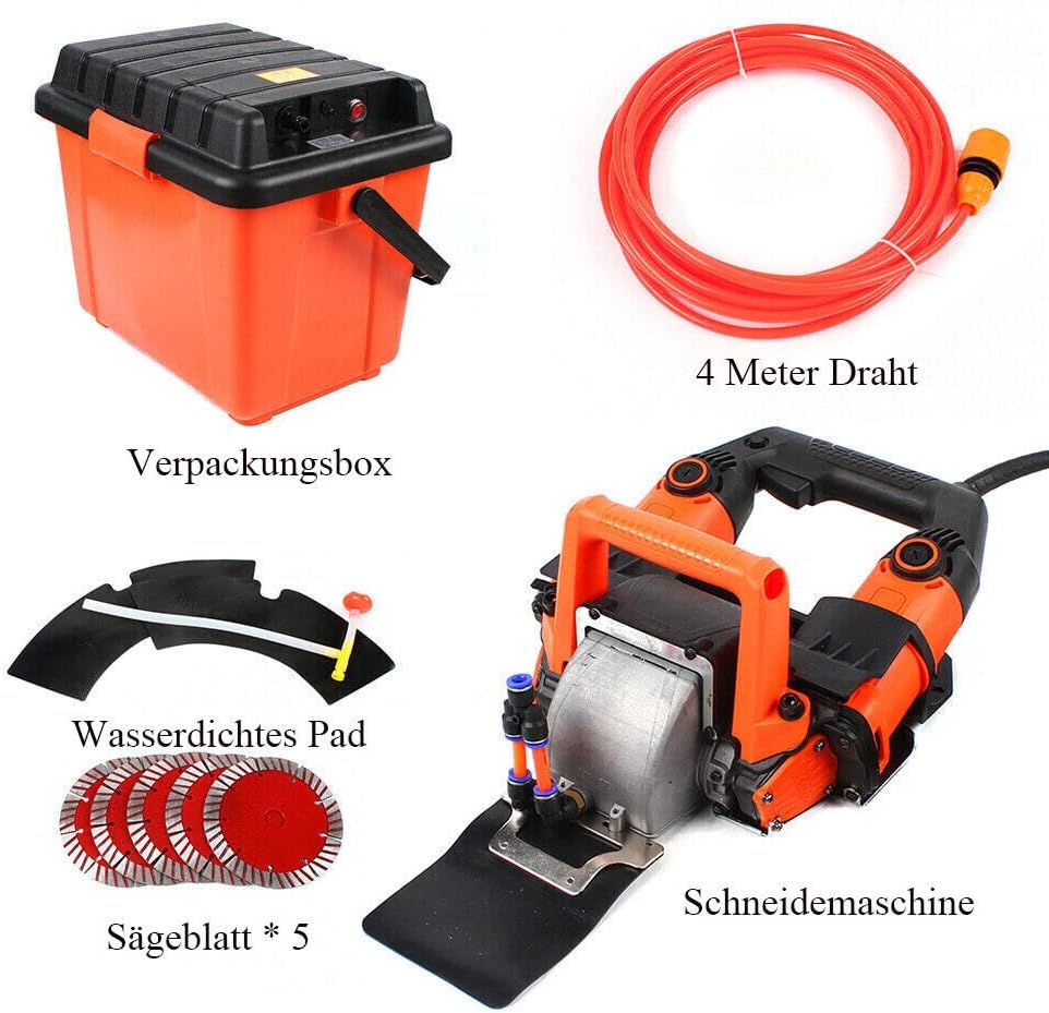 5200W Wandfräsen, Grabenfräsen, elektrische Grabenfräsen, Schlitz Grabenfräsen, Beton Grabenfräsen m