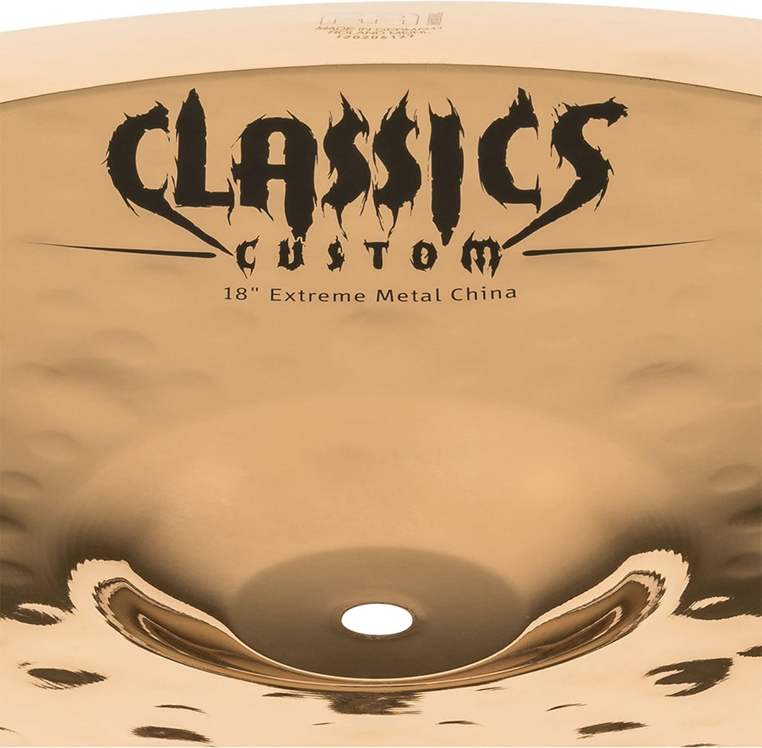 Meinl Cymbals Classics Custom Extreme Metal China 18 Zoll (Video) Schlagzeug Becken (45,72cm) B12 Br