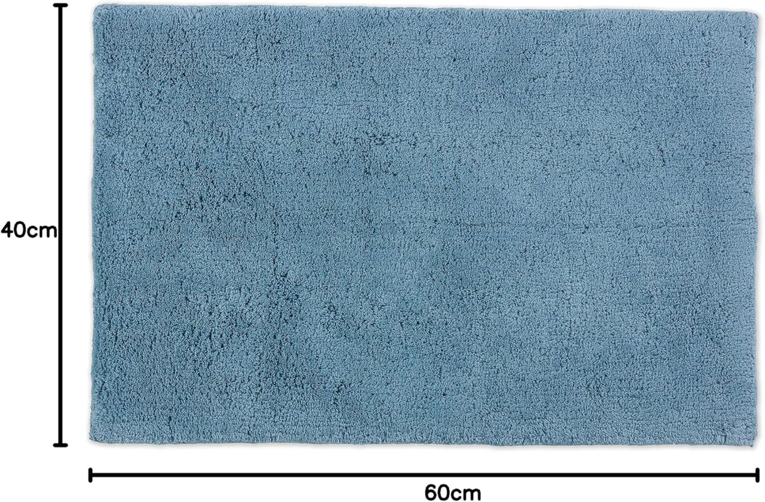 Schöner Wohnen Kollektion Badteppich 40 x 60 cm – beidseitig verwendbar – waschbar – 100% Baumwolle