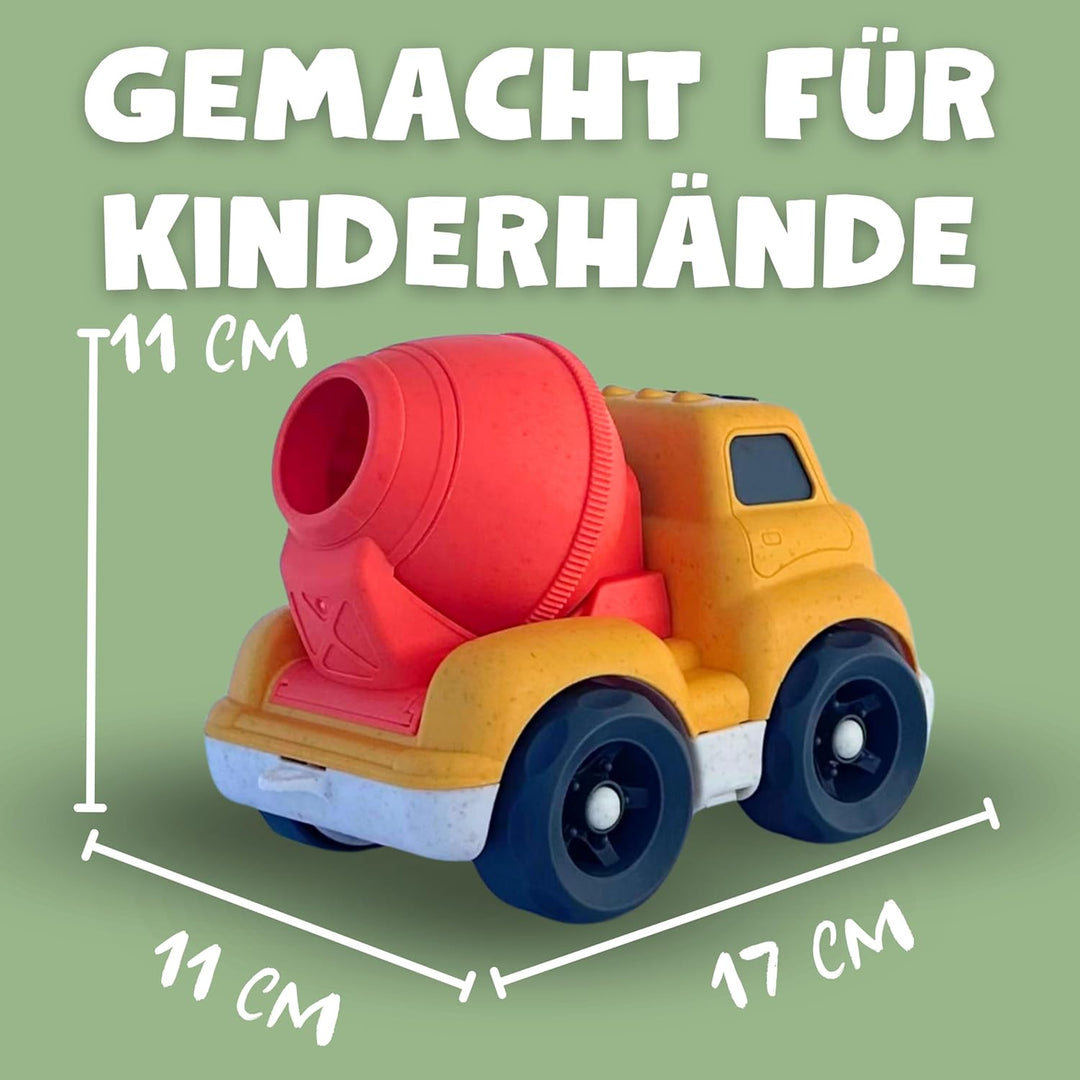 XL Sandspielzeug ab 1 Jahr aus Bio Kunststoff | 2er Set Trucks | für Jungen &amp; Mädchen | Kinderspielz