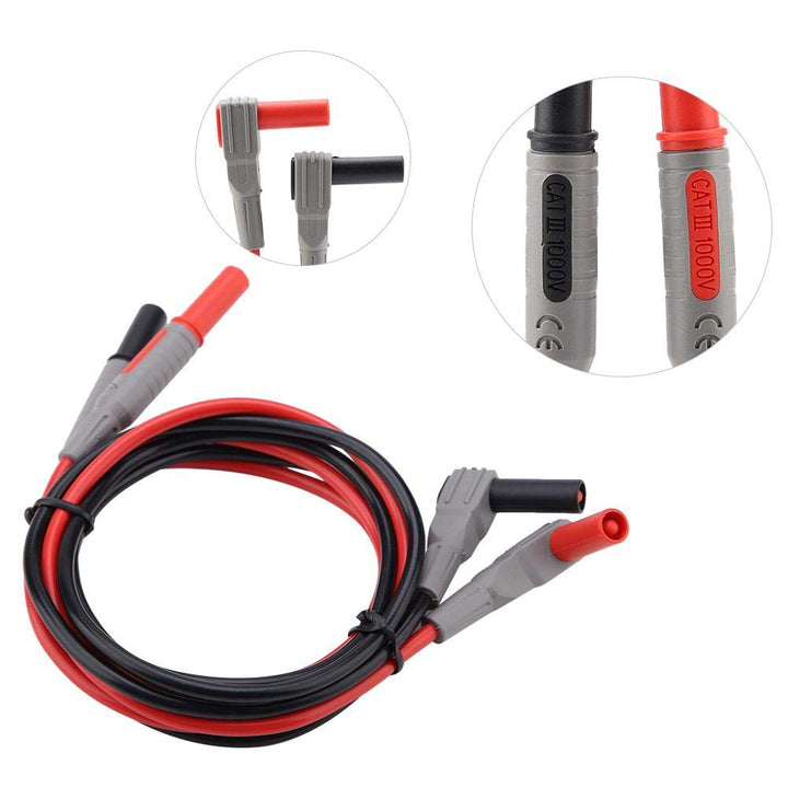 Messleitungen Multimeter Kabel Prüfkabel Set Elektronisches digitales Messleitungs-Kit für 1M mit Kr