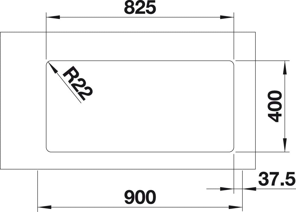 BLANCO ANDANO 400/400-U | Edelstahl | Einbauart: Unterbau | ohne Ablauffernbedienung | 90er Untersch