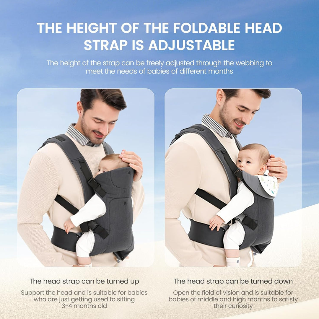 Baby Carrier Klassiker Babytrage für Neugeborene, Bequeme und Leichte Babytrage, mit verstellbarem H