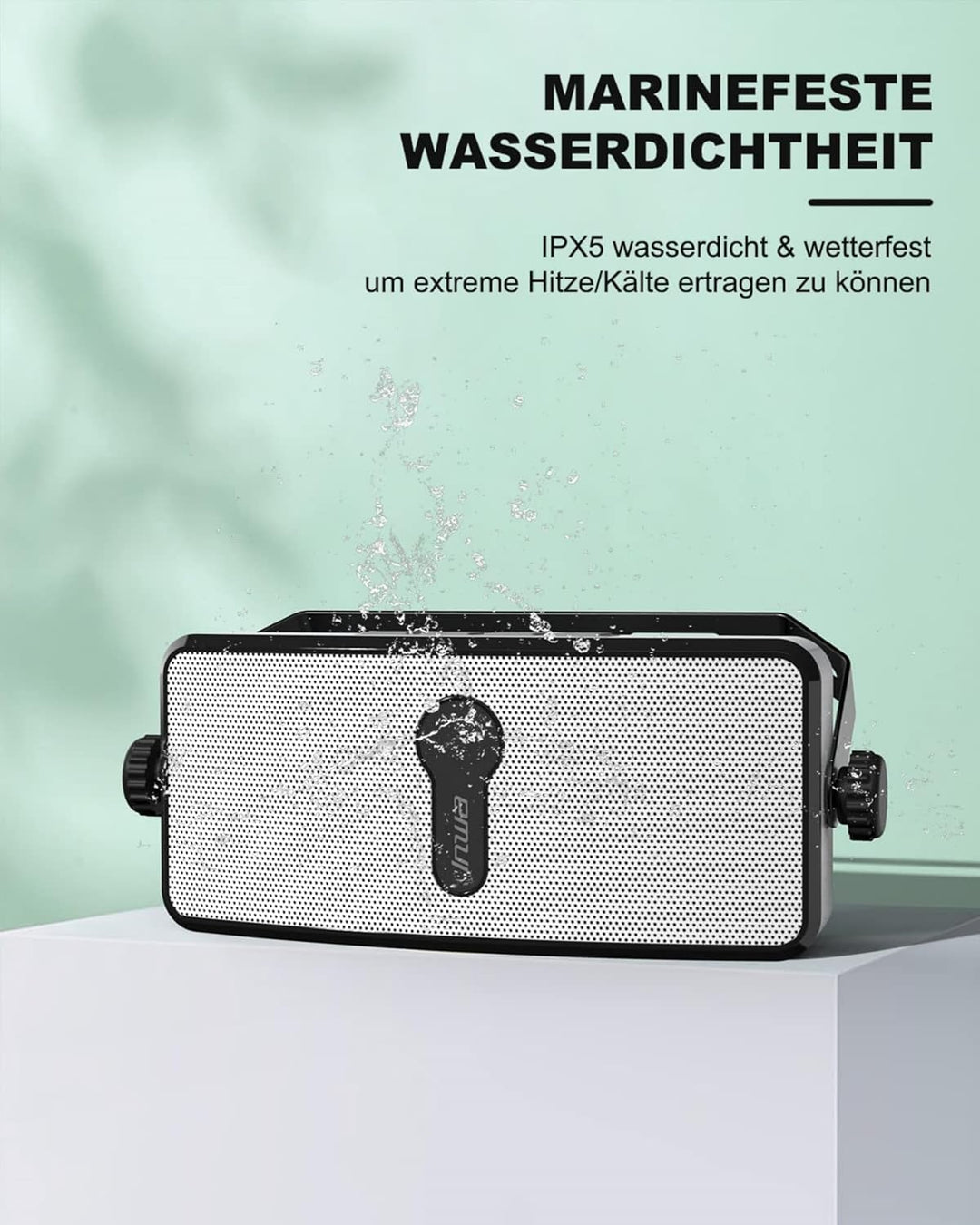 Inwa Bluetooth Outdoor Lautsprecher, Wandlautsprecher, Unbegrenzte Anzahl Synchronisiert, 17 * 10 *