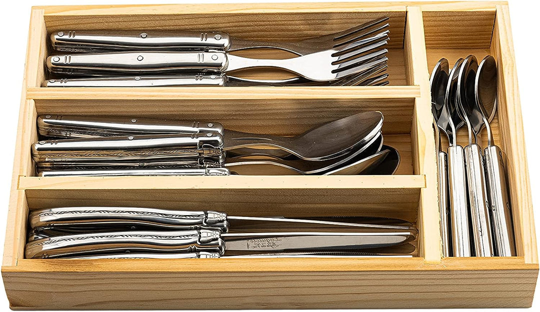 Laguiole Style de Vie Besteckset Premium Line, 24-teilig, Edelstahl, neues Modell