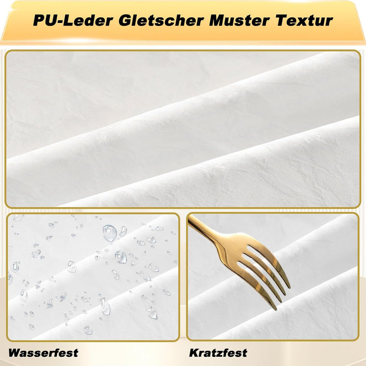 Gold Sattelhocker mit Rollen, Professionelle Rollhocker Höhenverstellbar, PU Leder Drehhocker, Salon