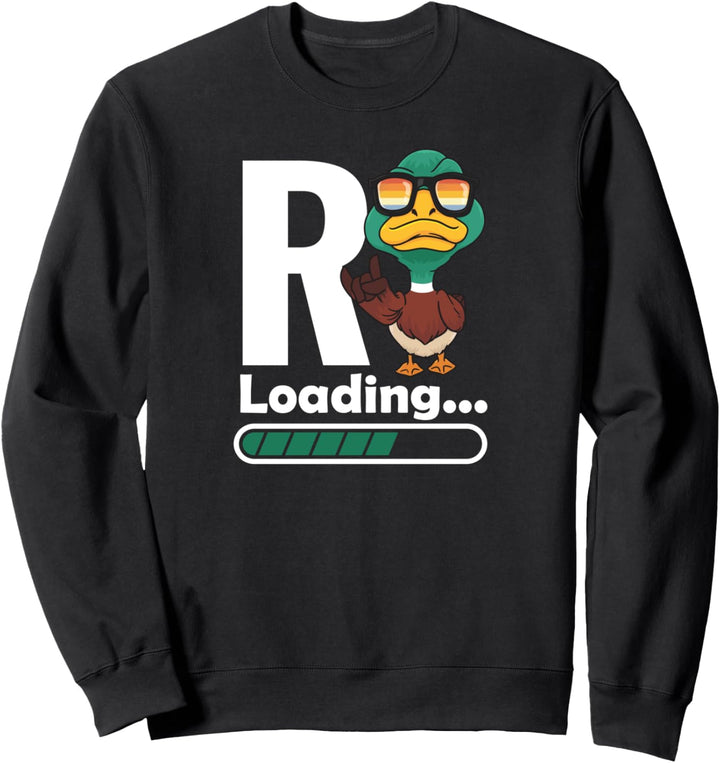 Lustiges Rente Loading Ente Wortspiel Ruhestand Sweatshirt