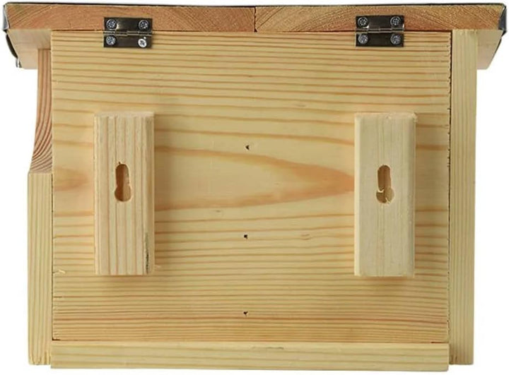 Esschert Design Eichhörnchen Futterhaus doppelt aus, 25,3 x 17,6 x 18,7 cm, Nistkasten, Futterstatio