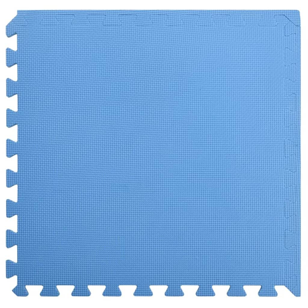 vidaXL 24x Bodenmatte 8,64 m² EVA-Schaum Blau Schutzmatten Puzzlematten Bodenschutzmatten Sportmatte
