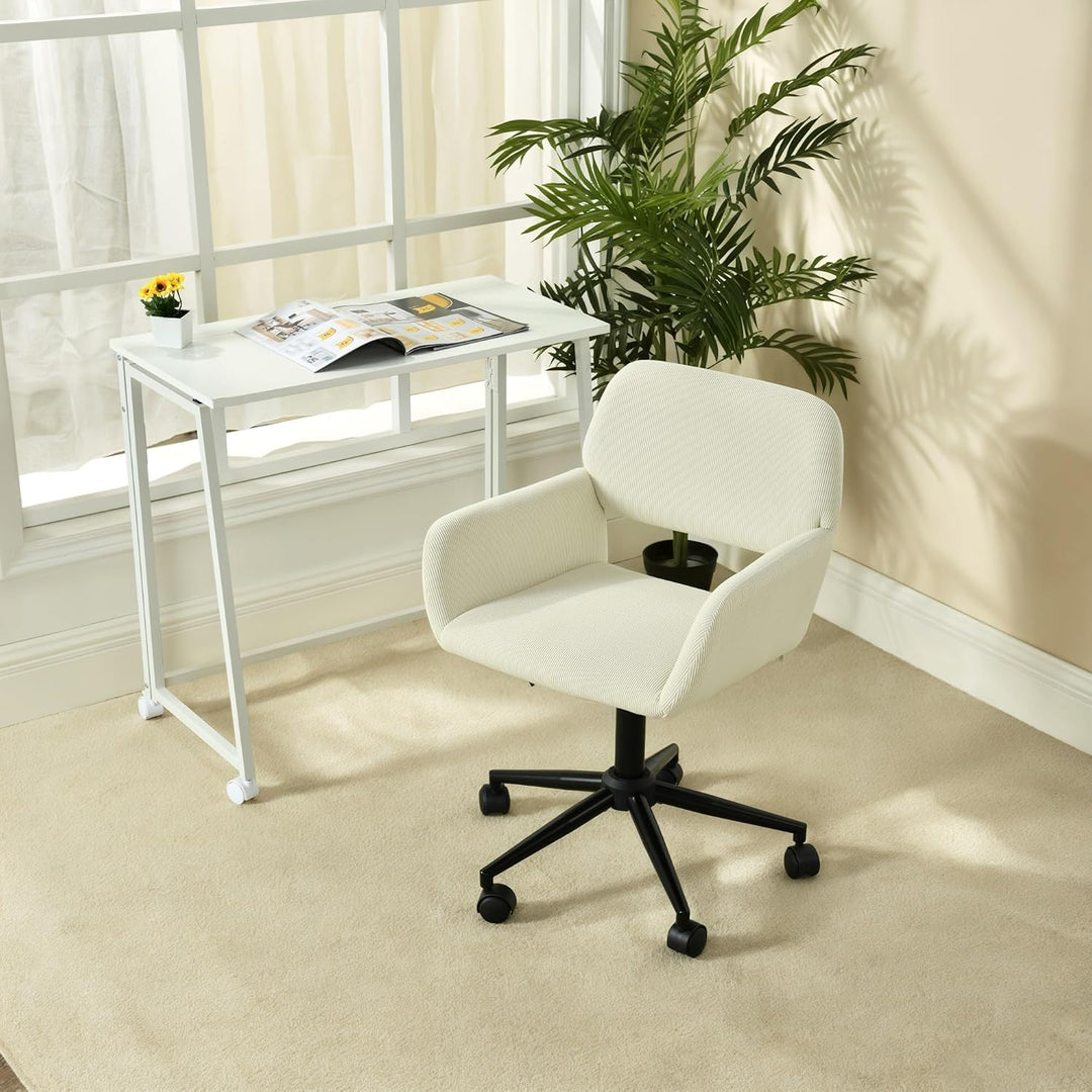 MEUBLE COSY Bürostuhl Ergonomisch Schreibtischstuhl mit höhenverstellbar Armlehnen 360° Drehbar Schm