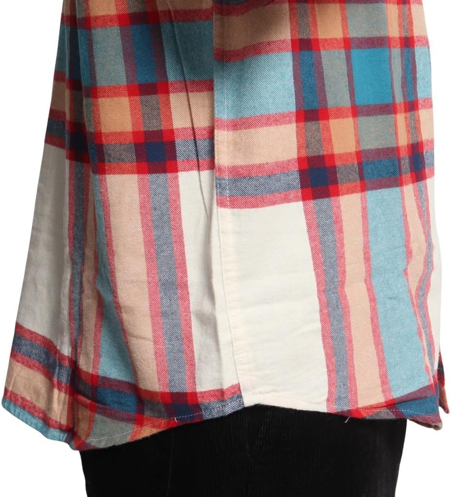 Hurley Herren Portland Flanell-langärmärmel Hemd mit Button-Down-Kragen M Cyber Teal, M Cyber Teal