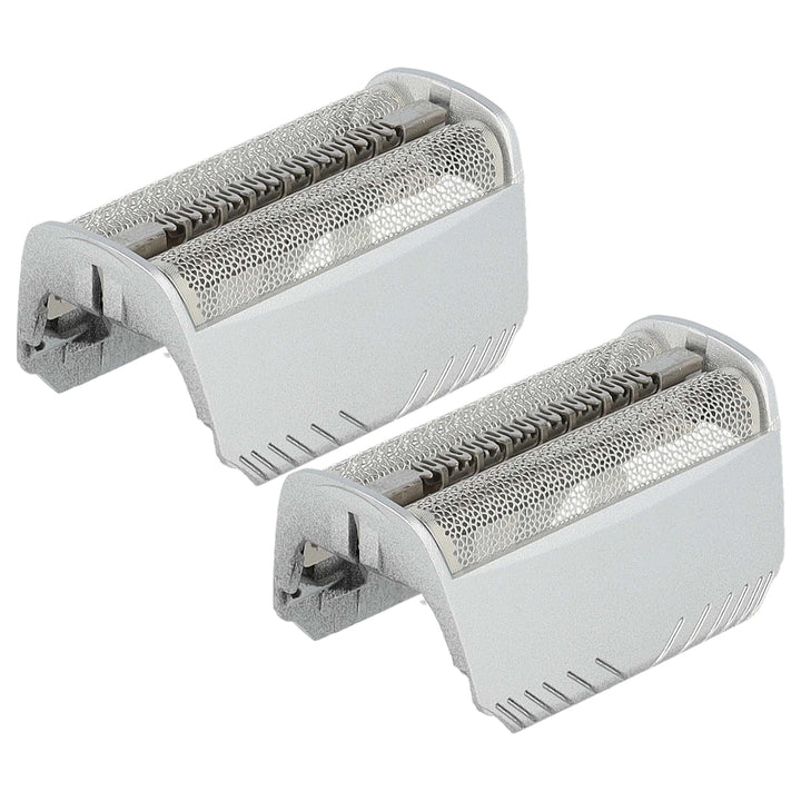 vhbw 2x Doppelscherfolie Ersatz für Braun 30B | 30B Mul, 30S für Elektrorasierer + Rahmen, silber
