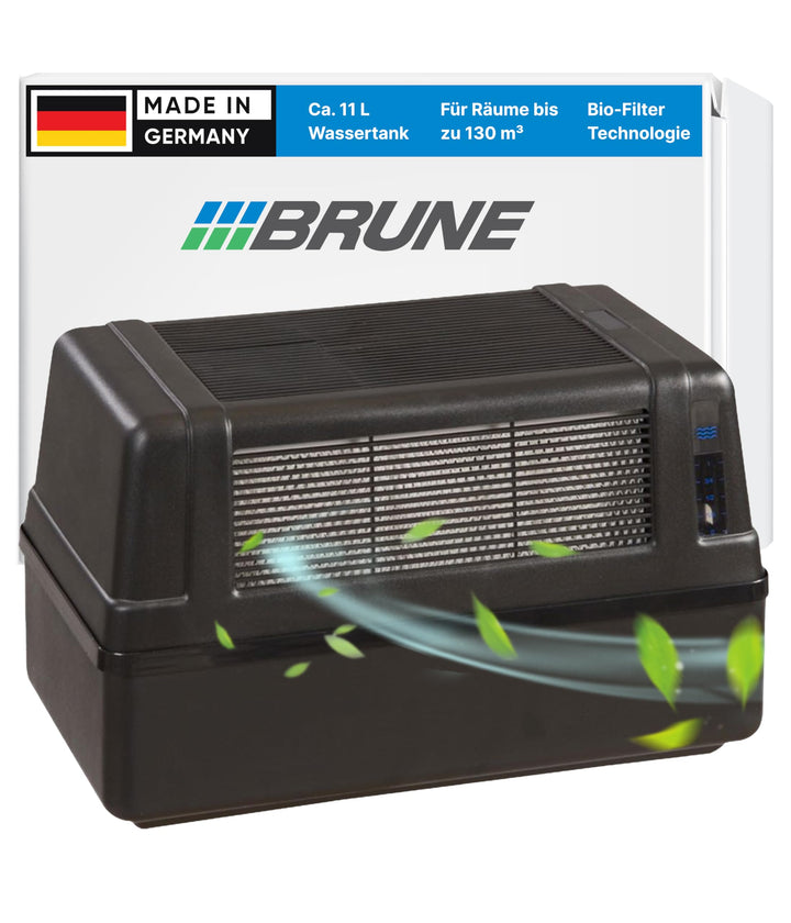BRUNE Lufbefeuchter B 120 - Für Räume bis 130 m³ - Verdunstung mit Filter für gesundes Raumklima - 1