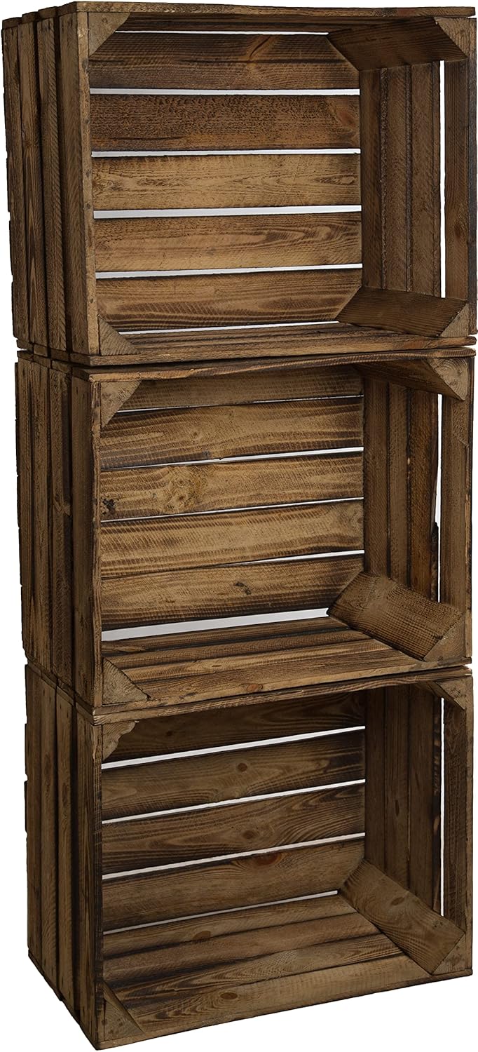 Vintage Holzkisten im Sparset Originale Obstkisten Apfelkisten Weinkisten aus dem Alten Land Möbelba