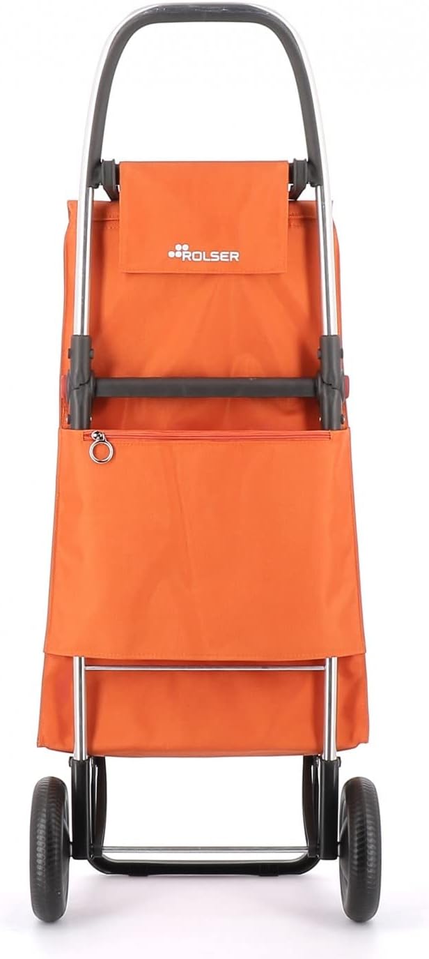 Klappbarer Einkaufstrolley Rolser Akanto MF 2 Räder - Orange 2 Räder Zusammenklappbar Orange, 2 Räde