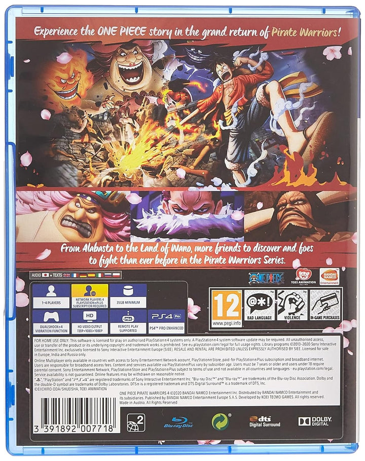 One Piece Pirate Warriors 4 PS4 [