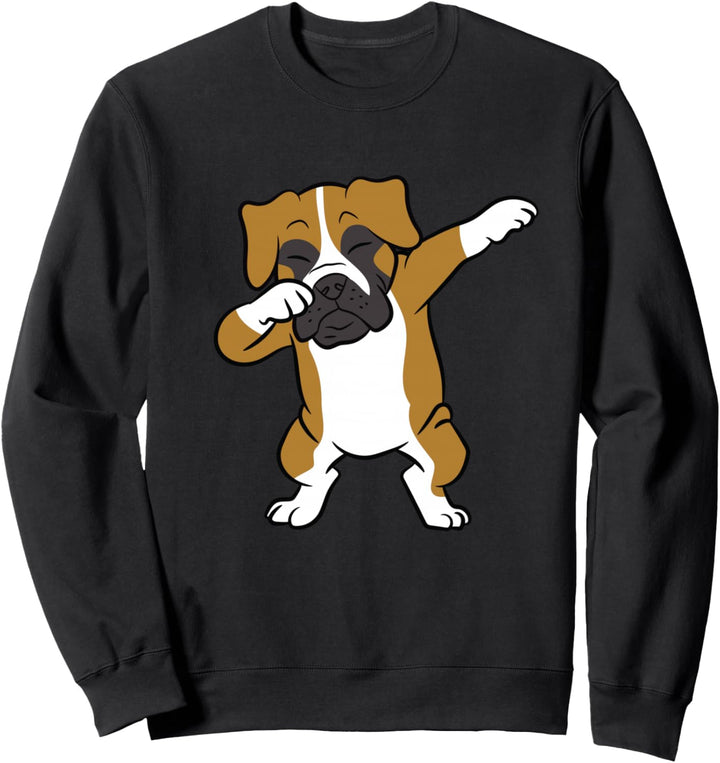 Dabbing Box Hund Kinder Boxer Hunde Sweatshirt