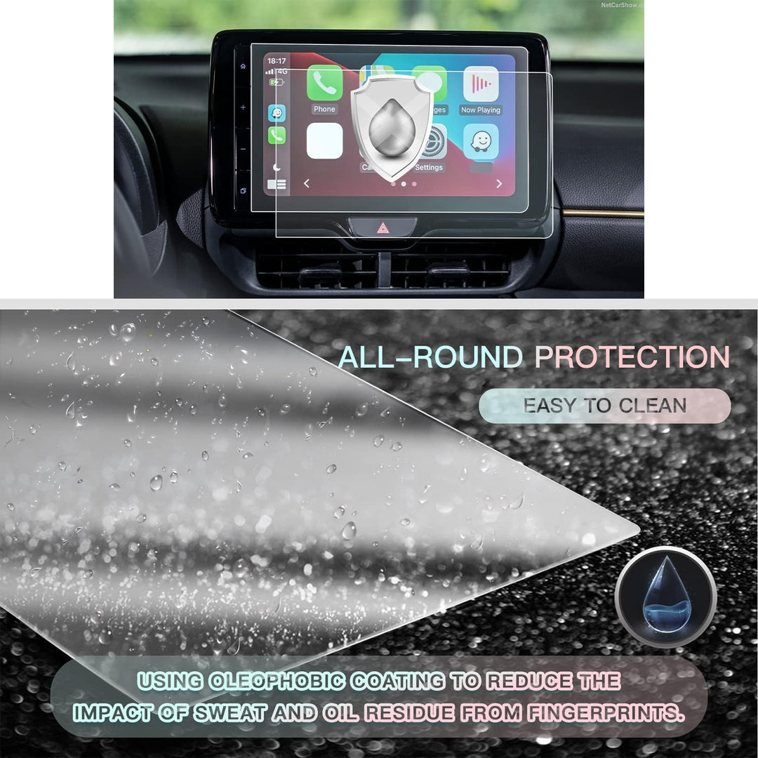 CDEFG Kompatibel mit Toyota Yaris Cross 2021-2023 Navigation Schutzfolie 4H Kratzfest Yaris Cross 9