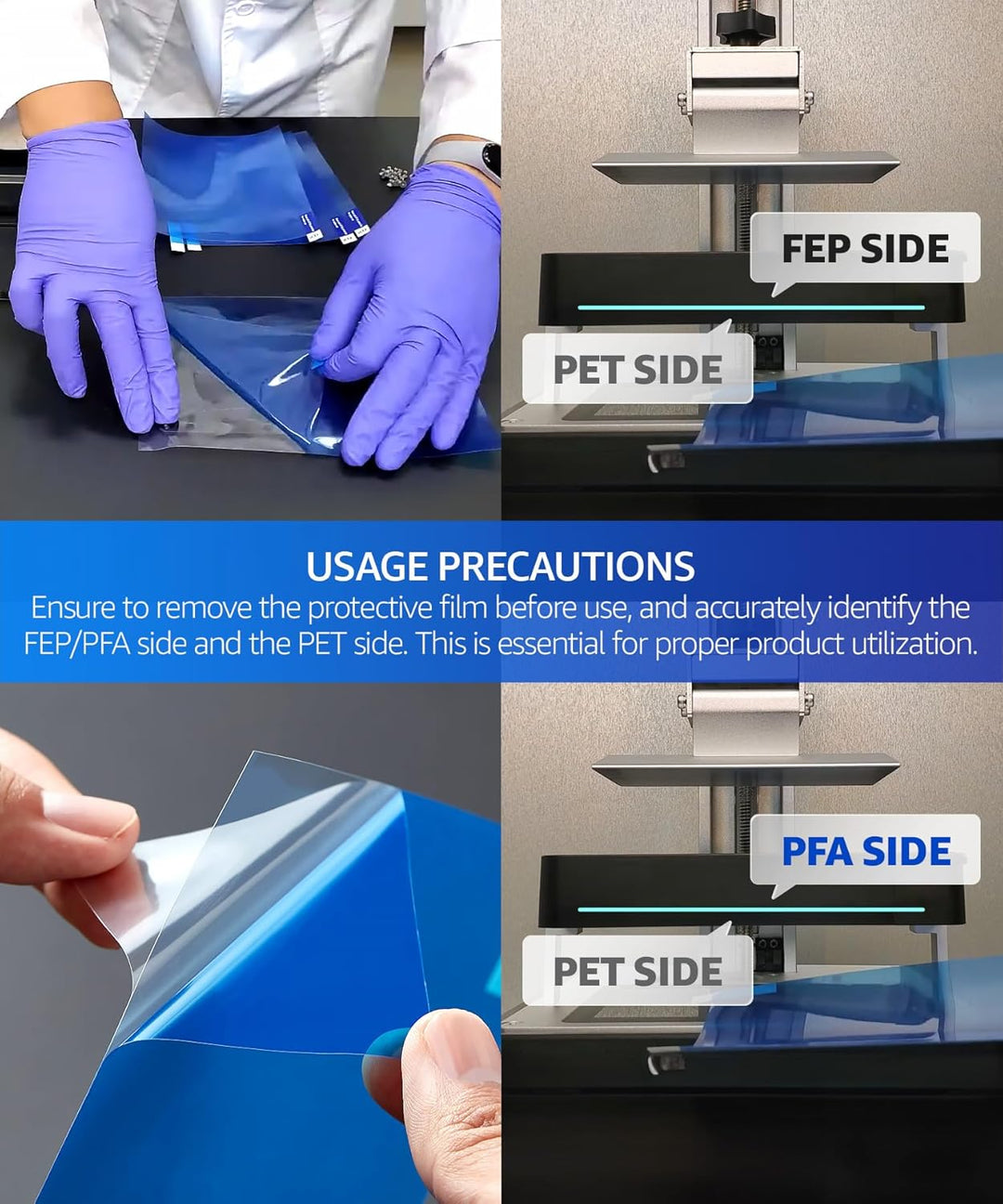 SuperDurable am strapazierfähigsten FEP (380mm x 280mm, 2 Blatt), x5 härter, Hergestellt in Korea 2