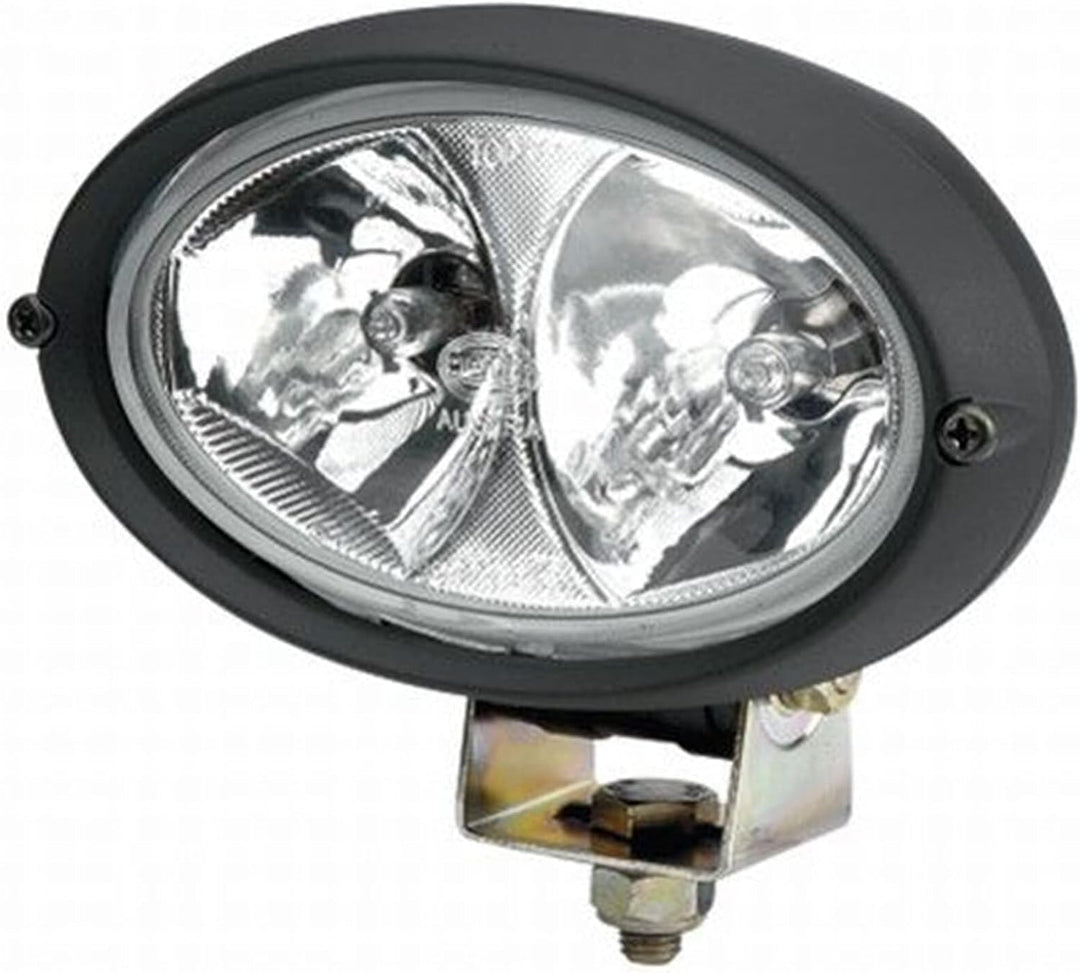 HELLA - Halogen-Arbeitsscheinwerfer - Oval 100 - 24V - Anbau/geschraubt - stehend/schwenkbarer Monta