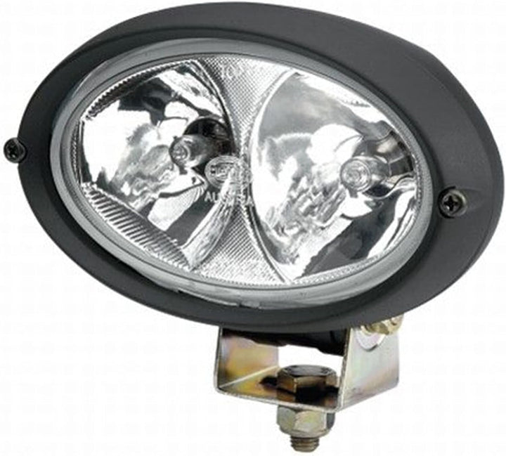 HELLA - Halogen-Arbeitsscheinwerfer - Oval 100 - 24V - Anbau/geschraubt - stehend/schwenkbarer Monta