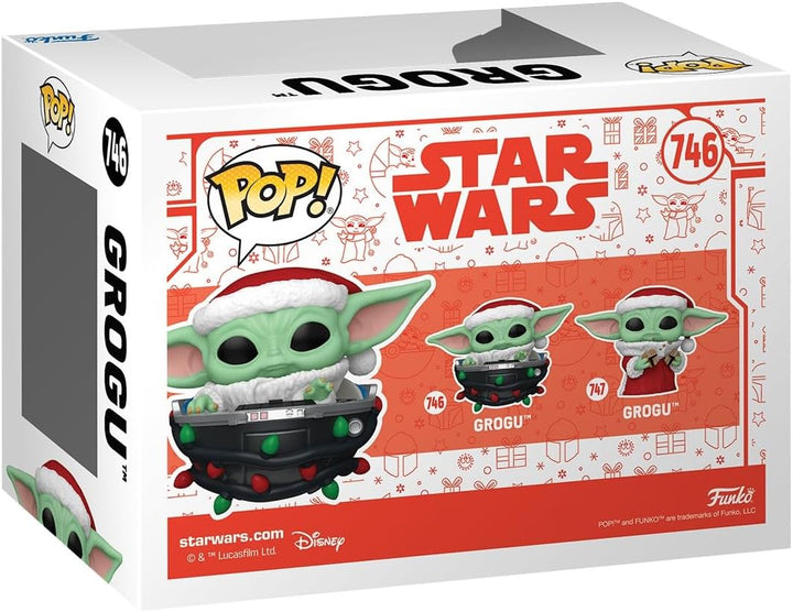 Funko Pop! Star Wars: Mando Holiday - Grogu (The Child, Baby Yoda) Pram - The Mandalorian - Vinyl-Sa