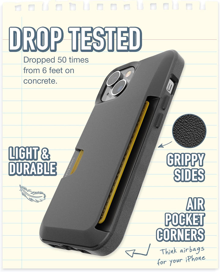 smartish® Schutzhülle für iPhone 14 – Wallet Slayer Vol. 1 [Slim + Protective] Kreditkartenetui – Fa